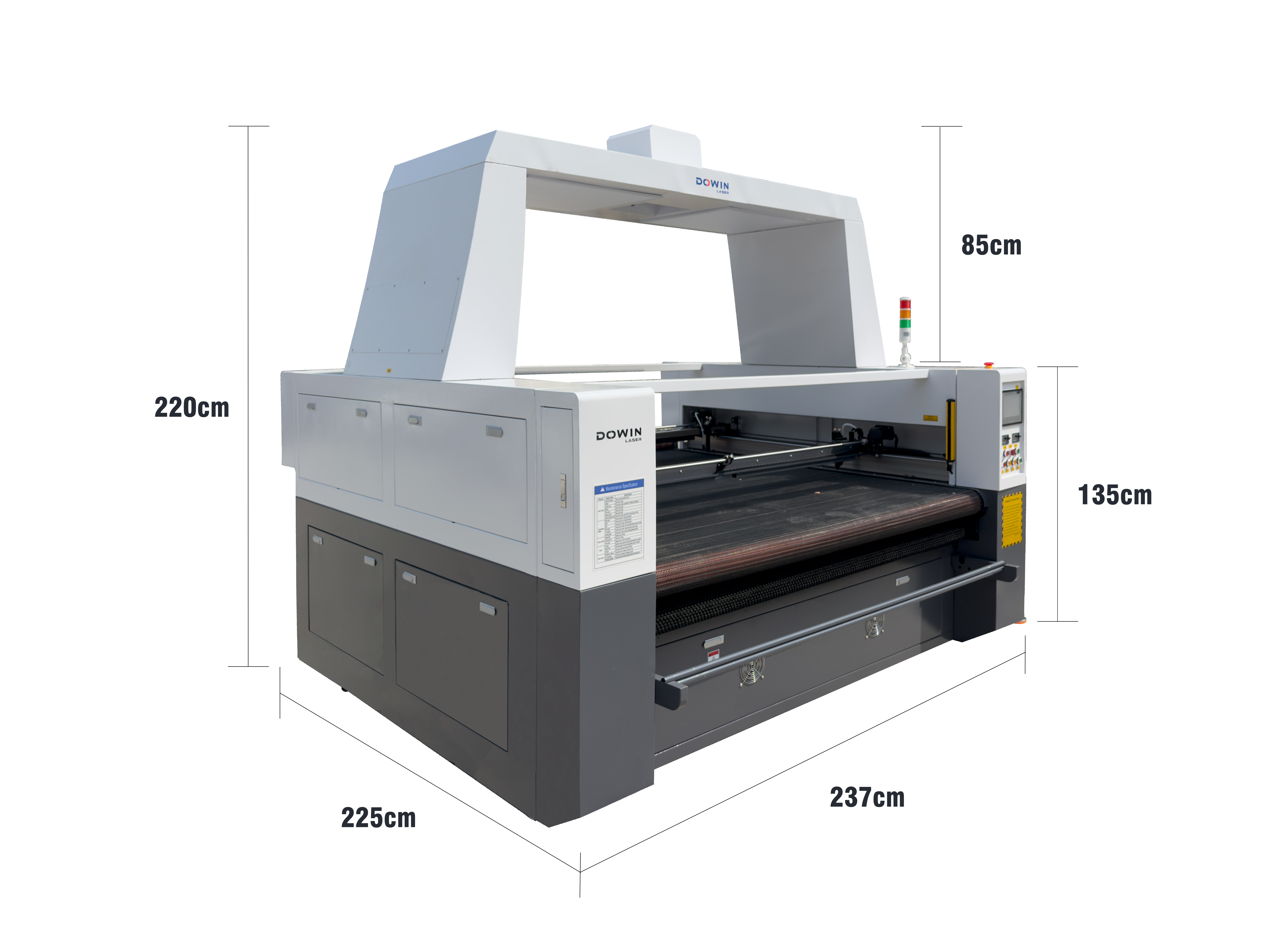 Laser fabric cutting machine