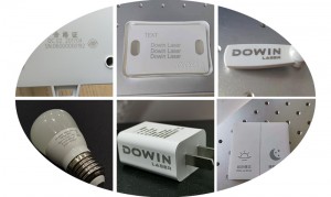 White plastic marking