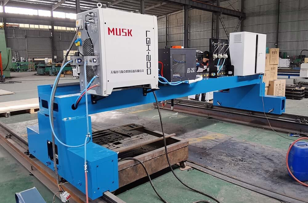 Big size Industrial gantry CNC plasma cutting machine for thick steel (10)