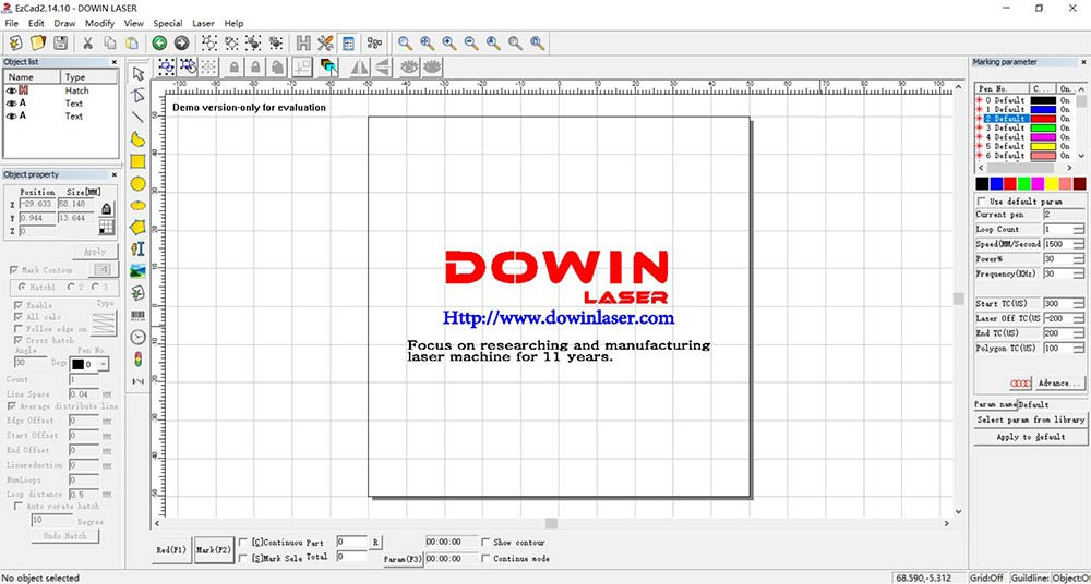 CO2 laser marking DW-30CO2