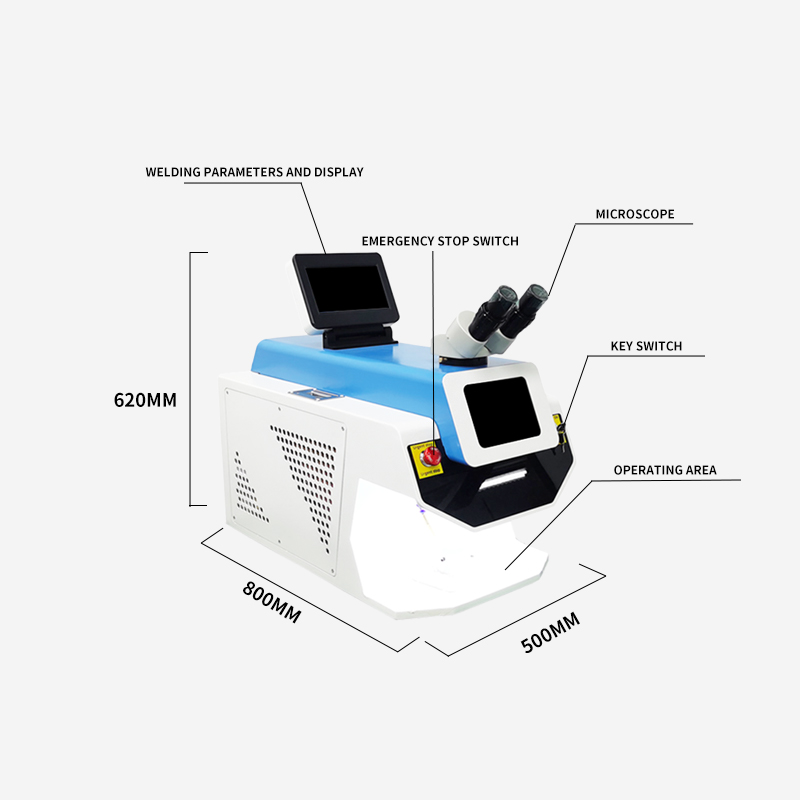 jewelry spot laser welder size